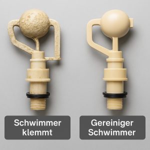 Schwimmer klemmt - klemmender Schwimmer - Sanitär Notdienst Fabeos