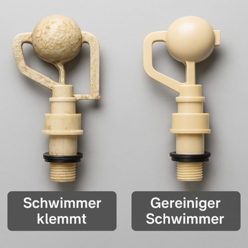 Schwimmer klemmt - klemmender Schwimmer - Sanitär Notdienst Fabeos
